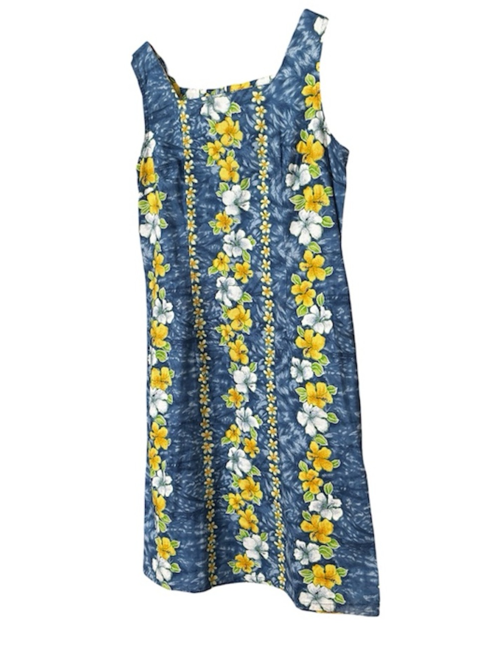 Vintage 90s Reitmans Hawaiian Hibiscus Floral Cotton Mini Dress Size 9 - Picture 7 of 10